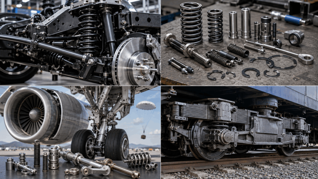 Applications of 60Si2Mn spring steel in automotive, railway, aerospace, and mechanical industries