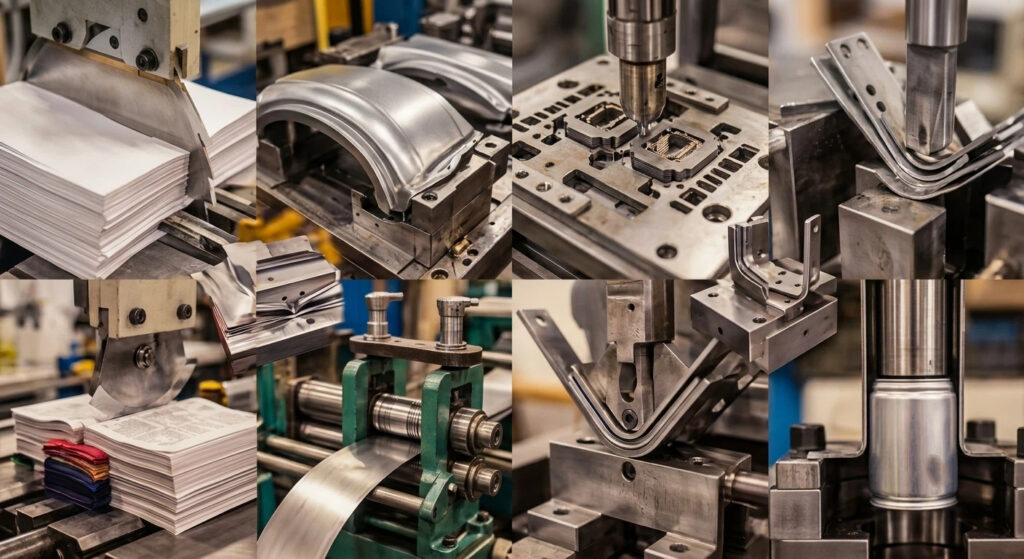 Industrial comparison of D2 vs D3 tool steel applications including cutting dies, stamping, and metal forming tools.
