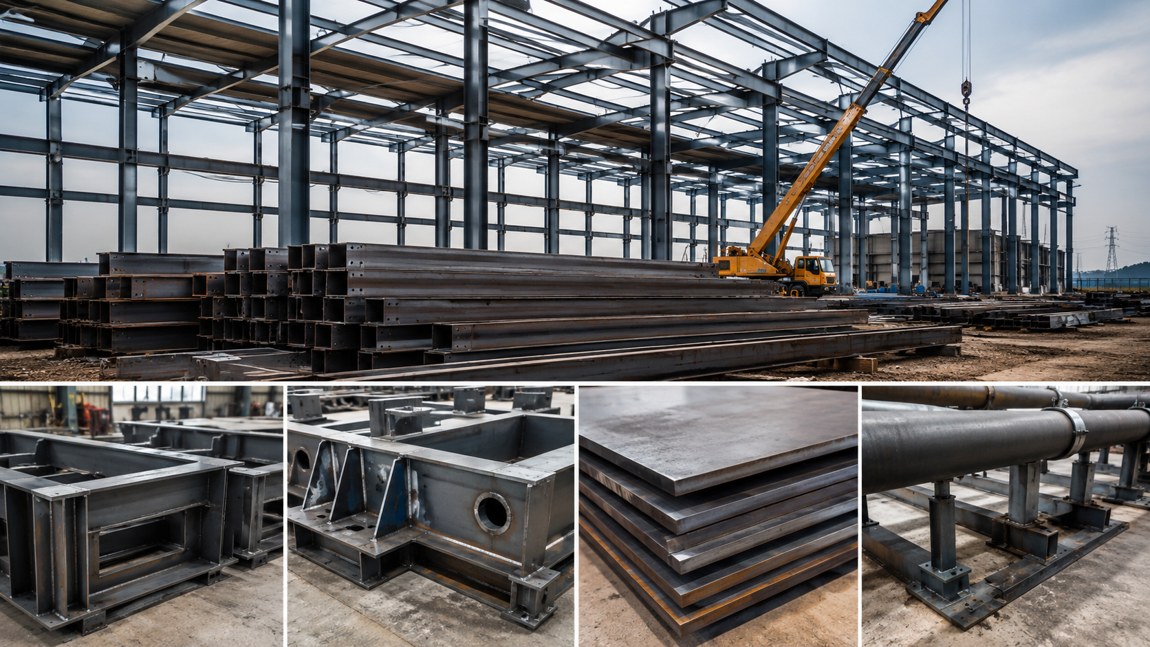 Q235B carbon structural steel used in construction steel frames machinery bases plates and pipe supports